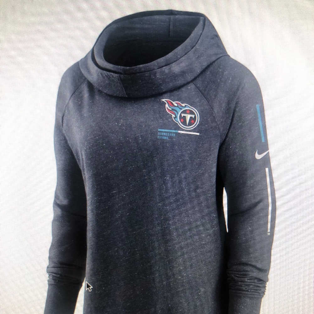 Womens Tennessee Titans Navy Minimal pullover Hoodie
